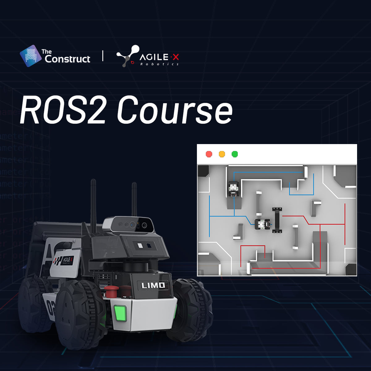 Limo Pro Test Course ROS2 COURSE